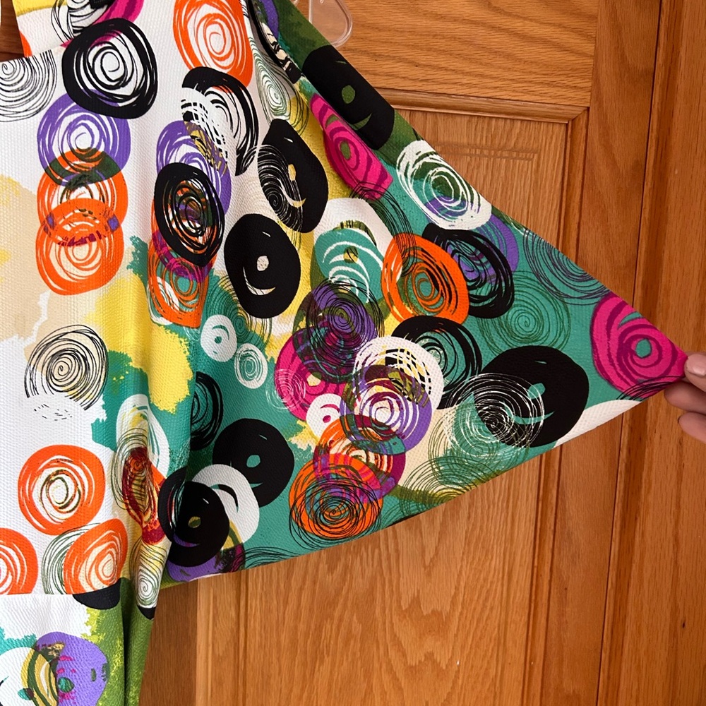 Colorful Abstract Patterned Dress - Picture 2 of 8